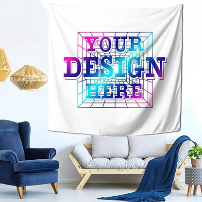 Customized Tapestry Personalized Image Text Custom Tapestry Decoration Wall 59x59 Tapestry