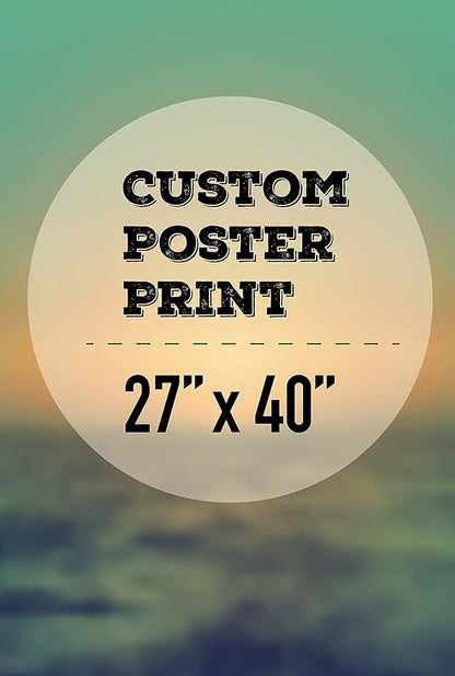 wall26 Custom Poster Prints - Upload Your Image/Photo, Personalized Photo to Poster Printing, Durable and Waterproof, Home Decor Wall Art Prints - 27x40 inches