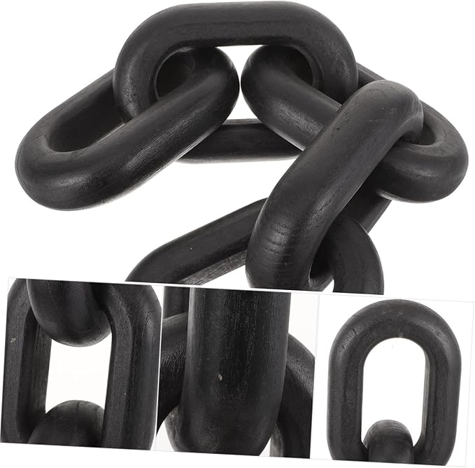 Rustic Wooden Chain Link Decor Home Decor for Living Room Aesthetic Handmade Home Ornament