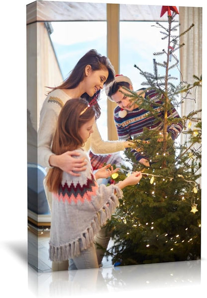 TreeDeal Custom Canvas Prints with Your Photos, Framed 20” x 30” Personalized Pictures Print, Customized Photo to Canvas Wall Art Ideal for Home Decor Gift Wrapping Pets Family Baby Wedding