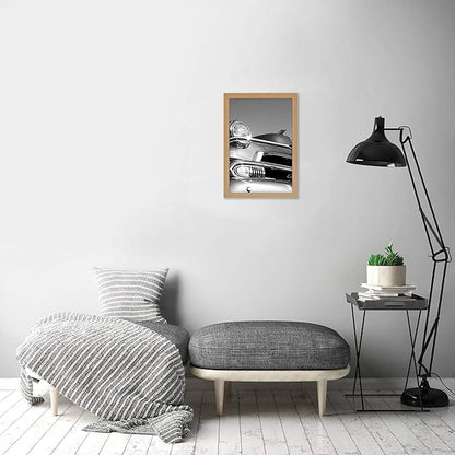 Americanflat 12x18 Poster Frame with Polished Plexiglass - Wide Picture Frames Made of Engineered Wood for Vertical or Horizontal Wall Display - Epic Collection - Pine