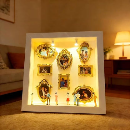 DIY Mini Museum Silhouette Box Unique Memory Keepsake for Home Decor 2026 New Mini Museum Display (Brown)