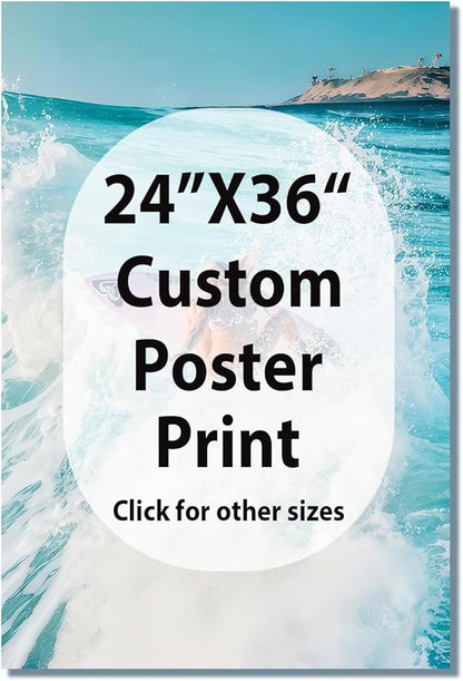 JIMUJIA Custom Canvas Art Print 24"x36" - Unframed Artwork, Personalized Wall Decor, Customizable Photo, Custom Portrait, Office, Living Room, Bedroom Wall Art(24×36in,Unframe)
