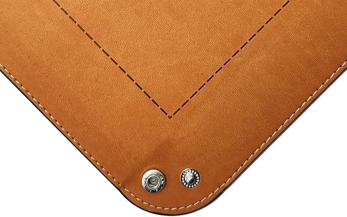 PU Valet Tray Organizer Storage 5.5"x5.5"X1.2". Key Jewelry Tray, Dice Box Bedside Tray,Wallets Watches Keys Coins Mobile Phones Organizer, Office Desk Accessory Catchall (Brown).