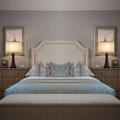 Set of 2 Touch Control Table Lamps 21.6" 3-Way Dimmable Bedside Nightstand Lamp with Type C/USB Charging Port & Outlet Desk Lamp for Living Room Bedroom Office and Hotel Bulb Included