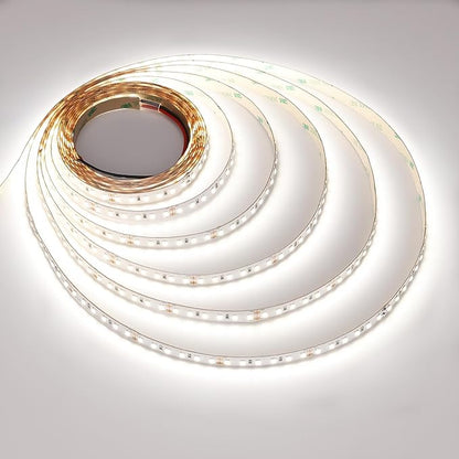 JOYLIT 24V LED Strip Lights 16.4ft 5000K Daylight White 126LEDs/M, UL Listed 680LM/FT Bright Dimmable LED Tape CRI 92+, Self-Adhesive 2835 SMD 90W 11150 Lumen Indoor Light Strip for Commercial, Home