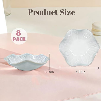 Ceramic Jewelry Tray, Ring Dish, Key Bowl Ceramic Tray 4.33 Inch, Ttrinket Dish Jewelry Dish, Desktop Decoration, Gifts for Mother Girlfriend Daughter,Mother's Day Gift (1Pcs-Lotus Leaf)
