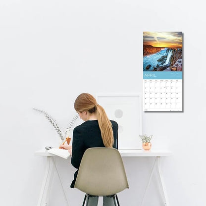 Pathways Wall Calendar 2026 | 12" x 24" Open | Giftable Nature Calendar 2026 | Thick & Sturdy Paper for Organizing & Planning | Pacific Waters Press (Pathways)