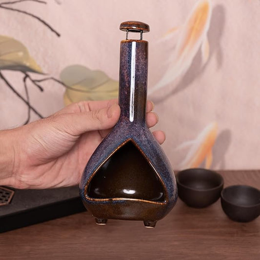 Premium Ceramic Palo Santo Holder - HighTemperature 1200°C Mini Chiminea for Sage, Incense & Palo Santo Sticks-Elegant Design for Energy Cleansing, Yoga, Meditation & Aromatherapy Idea