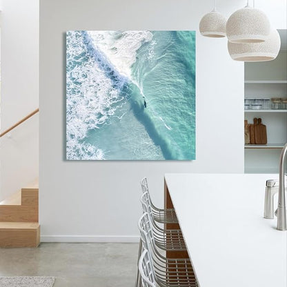 JIMUJIA Custom Canvas Art Print 40"x40" - Unframed Artwork, Personalized Wall Decor, Customizable Photo, Custom Portrait, Office, Living Room, Bedroom Wall Art(40×40in,Unframe)