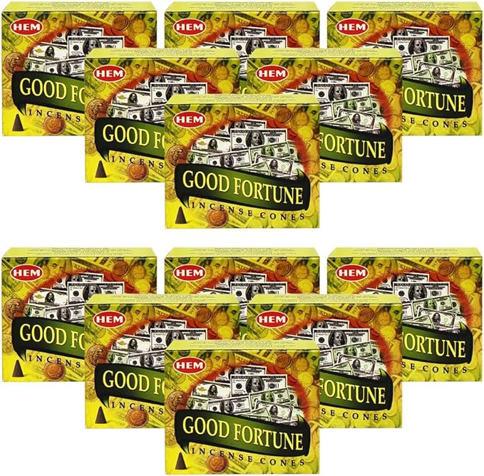 Good Fortune Incense Cones And Cone Incense Burner Bundle Insence Insense Hem Incense