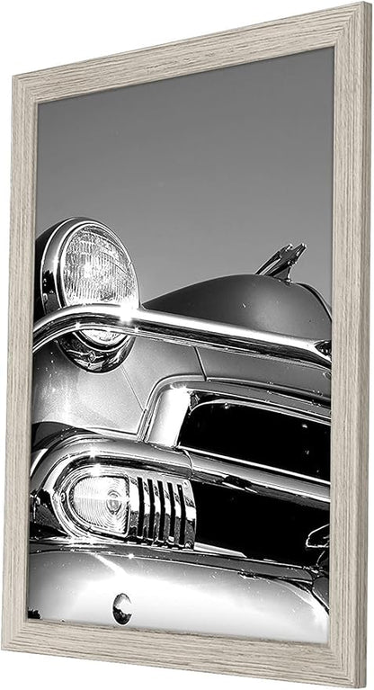 Americanflat 18x24 Poster Frame with Polished Plexiglass - Wide Picture Frames Made of Engineered Wood for Vertical or Horizontal Wall Display - Epic Collection - Driftwood