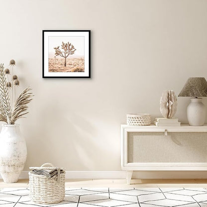 Americanflat 15x15 Picture Frame with Polished Plexiglass - Use as 12x12 Frame with Mat or Display 15x15 Photo Without Mat - Streamline Collection - Thin Border Square Frames for Wall Display - Black