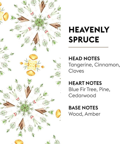 MAISON BERGER Heavenly Spruce Lampe Berger Refill, 500 ml (16.9 fl oz), Odor-Neutralizing Home Fragrance Oil Lamps, Tangerine, Cinnamon, Cloves, Blue Fir Tree, Pine, Made in France