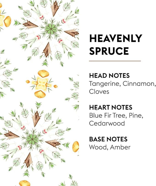 MAISON BERGER Heavenly Spruce Lampe Berger Refill, 500 ml (16.9 fl oz), Odor-Neutralizing Home Fragrance Oil Lamps, Tangerine, Cinnamon, Cloves, Blue Fir Tree, Pine, Made in France