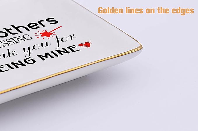Mother's Day Gift for Godmother from Godchild-Godmom Gifts-Baby Keepsake Shower-Baptism Birthday Christmas Presents-Jewelry Tray,Trinket Holder,Ring Dish-Godmothers Are A Blessing