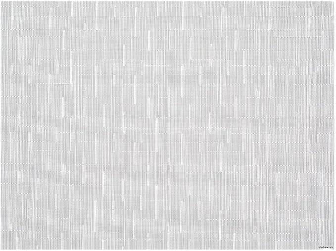 Chilewich Bamboo Placemats Set of 4 - Woven Rectangle Placemats - Reusable, Stain-Resistant, Indoor/Outdoor Tabletop Protection - 18.5" x 13.5" - Moonlight