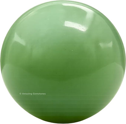 Amazing Gemstone Green Aventurine Crystal Ball with Stand - 1.5 Inches Crystal Sphere Meditation Balls for Witchcraft and Decorative Balls