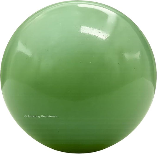 Amazing Gemstone Green Aventurine Crystal Ball with Stand - 1.5 Inches Crystal Sphere Meditation Balls for Witchcraft and Decorative Balls