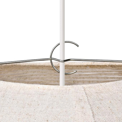 Large Hanging Lamp shade 20INCH Round Linen Pendant Lamp shade Can replace paper lanterns Hanging Lantern Handmade Minimalist Decorations Suitable for Living room, Hallway Bedroom, and kitchen