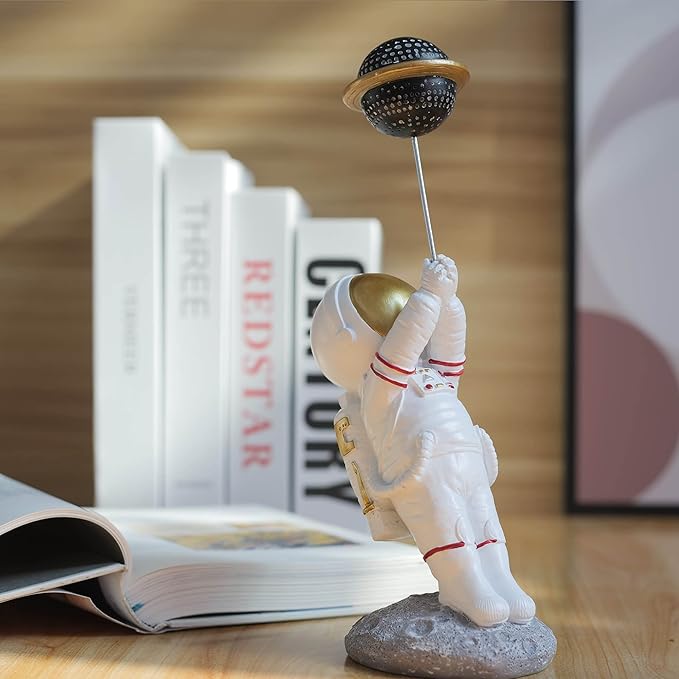 BUTILIVEEN Astronaut Decor, Astronaut Balloon Figurines and Sculptures, Space Themed Bedroom, Desktop, Shelf Decor, Gifts for Space Lovers