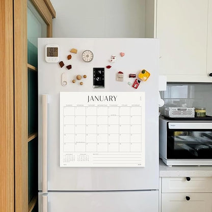 Jotsome Magnetic Calendar for Refrigerator 2026-2027, Monthly Fridge Calendar From January 2026 to June 2027 13x11 inch, Easy Planning, Gift for the Holidays or Christmas