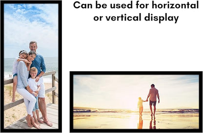 Americanflat 13x30 Picture Frame with Polished Plexiglass - Black Picture Frame - Wide Photo Frames Made of Engineered Wood for Vertical or Horizontal Wall Display - Epic Collection - Black
