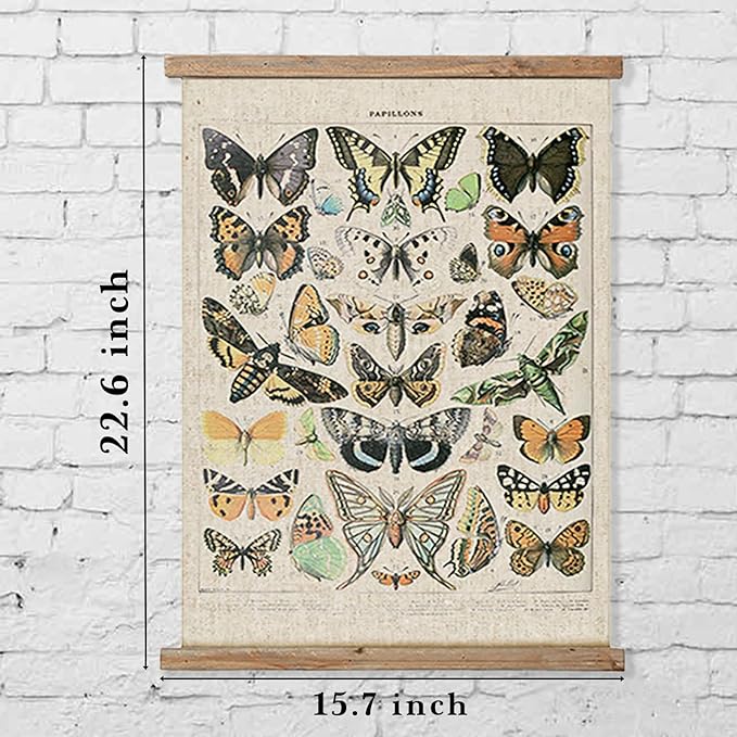 ABoby Hanging Posters, Decorative Wall Art Prints, Fabric Tapestries With Wood Frames, Ready to Hang (16" x 24" x 1 Panels, Artwork - 11)