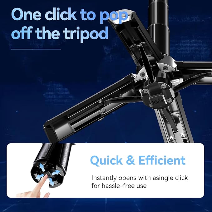 70" Tripod for Phone, Portable All in One Extendable Cell Phone Tripod Stand, Tall Travel Tripods for Recording Video Selfies Photo, with Wireless Remote Control for iPhone、Samsung、Android