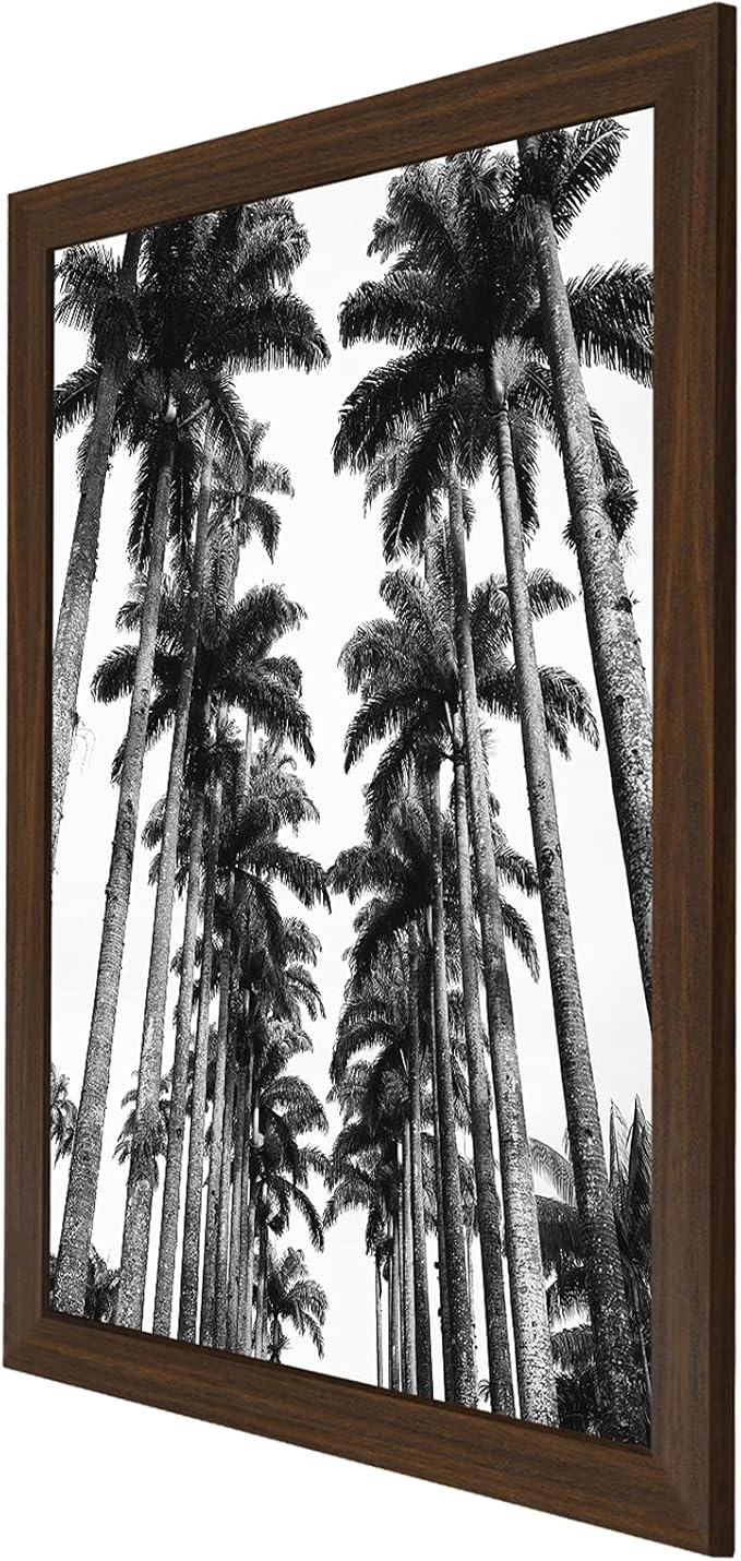 Americanflat 22x28 Poster Frame with Polished Plexiglass - Wide Picture Frames Made of Engineered Wood for Vertical or Horizontal Wall Display - Epic Collection - Walnut