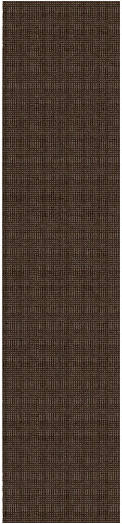 IOHOUZE Washable Runner Rug 2.6x12 Non Slip Rubber Backed Extra Long Hallway Runner Entryway Runner Indoor, Kitchen Rugs Woven Cotton Floor Carpet for Hall Entrance Stair, Brown