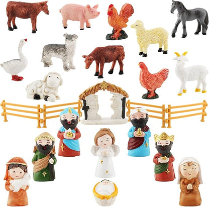 2025 Nativity Advent Calendar, 24 Days Christmas Advent Calendar for Boys Girls Teen Adult, 24pcs Building Blocks Set, For Holiday Enthusiasts, Home Decor, Festive Gifting, Ready-to-Display Manger Scene