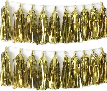 30pcs Paper Tassels Garland Banner Tissue Paper Tassel DIY Hanging Paper Decorations Party Tassel Garland Decor Baby Shower Nursery Wedding Festival Baby Shower Decoration(30, Gold)