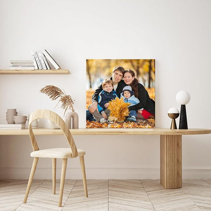 YYYYHPP Canvas Prints with Your Photos, Personalized Photo to Canvas Wall Art,Canvas Printing for Wedding, Family, Baby, Pets, Home Office Decor, Wrapped Frame 30"x30"