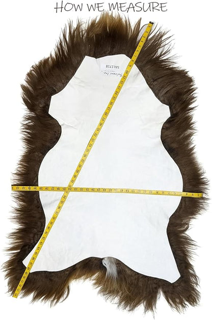Home Collezione by Salvani Genuine Icelandic Sheepskin Rug Throw (Shade of White)