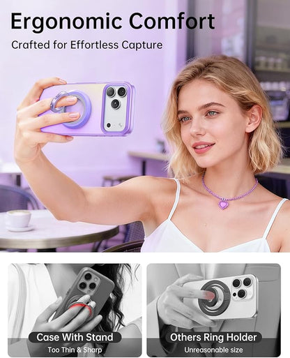 SYNCWIRE for MagSafe Phone Grip, Birthday Christmas Stocking Stuffers Surprise White Elephant Gifts for Women Mom Her Best Friends Sister Wife Teen Girl Magnetic Phone Ring Holder Kickstand Stand