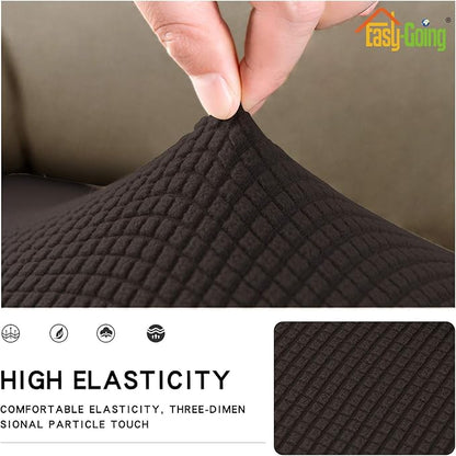 Easy-Going Stretch Cushion CoverSofa Cushion Furniture Protector Sofa Seat Sofa slipcover Sofa Cover Soft Flexibility with Elastic Bottom(X Large,Chocolate)
