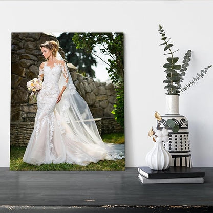 YYYYHPP Canvas Prints with Your Photos, Personalized Photo to Canvas Wall Art,Canvas Printing for Wedding, Family, Baby, Pets, Home Office Decor, Wrapped Frame 20"x24"