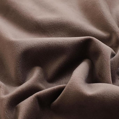 LIGICKY Set of 2 Light Brown Velvet Lumbar Pillow Covers Modern Minimalist Style Solid Decorative White Rope Edging Soft Rectangle Cushion Cases for Sofa Bedroom Party Décor, 12 x 20 inch