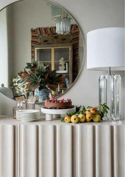 Zoe Medium Hobnail Vase — Sophisticated Amber Color — by Alice Lane Home Collection — Beautiful Raised Polka Dot and Bubble Design — Warm and Soft for Kitchen and Living Spaces