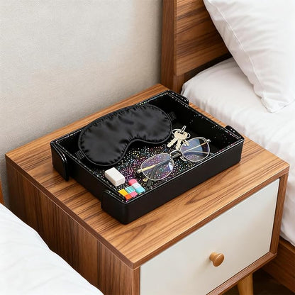 Valet Tray, Desktop Organizer and Catchall Tray for Keys, Wallet, Phone, Jewelry | Multi-Use Entryway Table, Desk & Nightstand Storage for Men & Women