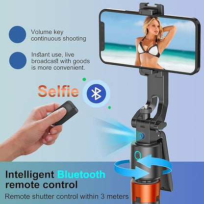 70" Auto Face Tracking Phone Tripod 360 Rotation,No App Required，Phone Tripod for w/Fill Light and Remote Control, Smart Shooting Stand for Vlog/TIK Tok Live Streaming YouTube Video Record