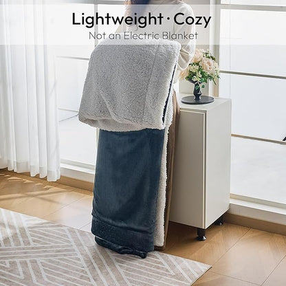 NANPIPER Warm Sherpa Blanket King Size for Bed, Soft Fleece for Winter, Fuzzy Plush Throw Gift for Women, Forest Green 90x108 Inches