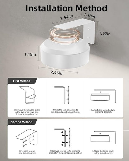 EZVALO Picture Lights for Wall, 2000mAh Rechargeable Battery Magnetic Poster Lights with 3 Color Temps & 12 RGB, Remote Dimmable Timer Painting Light, Wall Decor Light for Art Display, Frame (6 Pack)
