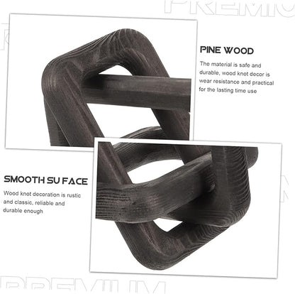 Wood Knot Link Decor Rustic Pine Wall Hanging Ornament for Home and Office Creative Entryway Decor Aesthetic for Farmhouse Minimalist Style