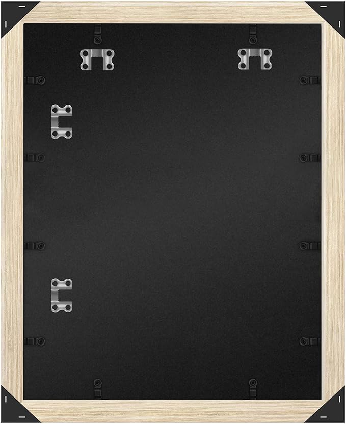 Americanflat 16x20 Picture Frame with Polished Plexiglass - Wide Picture Frames Made of Engineered Wood for Vertical or Horizontal Wall Display - Epic Collection - Natural Oak