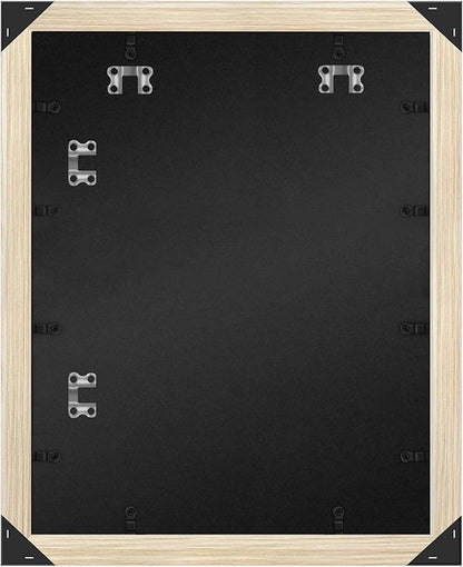 Americanflat 16x20 Picture Frame with Polished Plexiglass - Wide Picture Frames Made of Engineered Wood for Vertical or Horizontal Wall Display - Epic Collection - Natural Oak