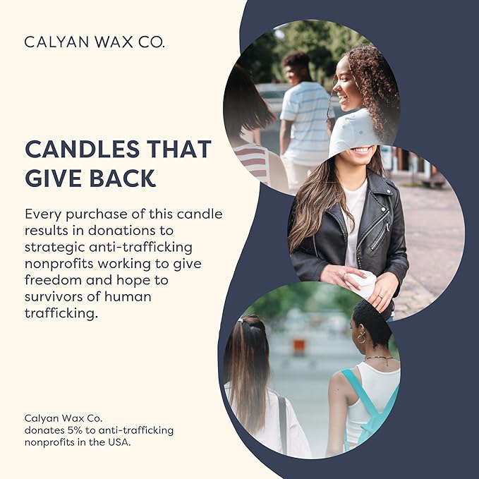 Calyan Wax Co. Grapefruit & Flora 2 Wick Scented Candle - 37 Hour Burn - Luxury Non Toxic Soy Wax Candles - Long Lasting Large Glass Jar Candle for Home - 8.8oz