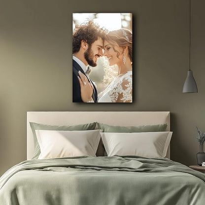 Custom Framed Photo Prints Customize Canvas Wall Picture Personalized Canvas Pictures for Wall Decor Custom Canvas Prints with Photos Personalized Picture Frames for Living Room 18x12in