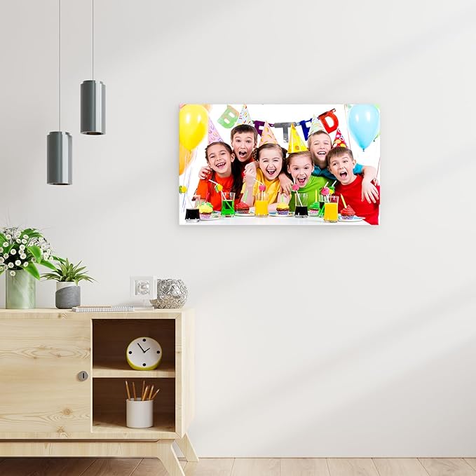YYYYHPP Canvas Prints with Your Photos, Personalized Photo to Canvas Wall Art,Canvas Printing for Wedding, Family, Baby, Pets, Home Office Decor, Wrapped Frame 30"x18"